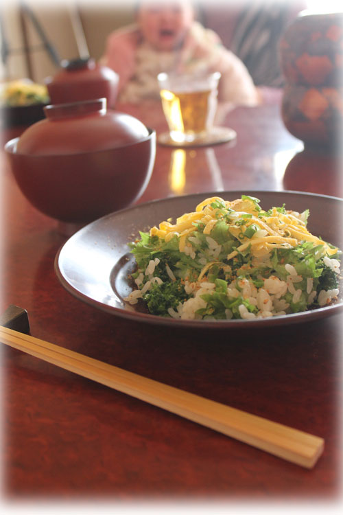 初節句 菜の花のちらし寿司